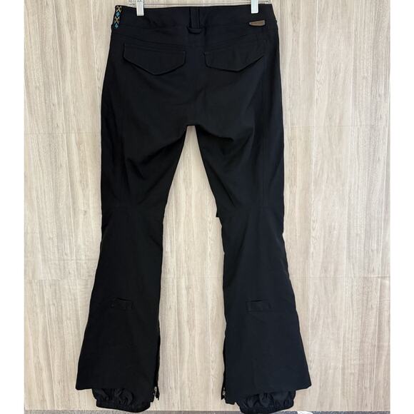Burton Pants Women Sz S Black Snow/Ski Flare Vented Lined Dry ride Adjustable - Picture 2 of 16